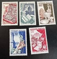 France 1954  Y Et T  970/4   * - Unused Stamps