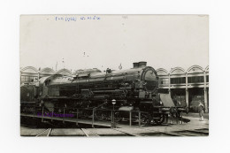 Photo Locomotive PLM 151 A 1 Plaque Rotonde Laroche Migennes Yonne 89 Bourgogne 1933 France Train Gare Schneider 151A - Eisenbahnen