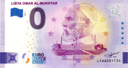 Billet Touristique - 0 Euro - Libye - Omar Al-Mukhtar (2022-1) - Essais Privés / Non-officiels
