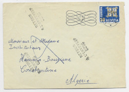 HELVETIA 50C LETTRE RENENS 1964 POUR HAMMA BOUZIANE ALGERIE + RETOUR ENVOYEUR 5226 - Cartas & Documentos