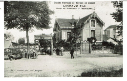 BERGERAC - CARTE PHOTO - LACHAUD Fils - Grande Fabrique De Tuyaux En Ciment - Route De Pombonne - Bergerac