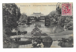 CPA Circulée En 1913 - Frankfurt A.M. - Zoologischer Garten, Gesellschafshaus - - Frankfurt A. Main