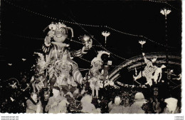 06 NICE CARNAVAL 1955 La Nuit Le Char De SM Carnaval LXXI Construit Par Sidro MAR VOIR DOS - Karneval