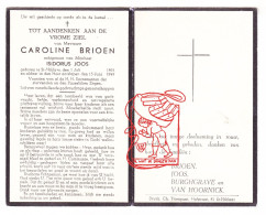 DP Caroline Brioen ° Sint-Niklaas 1893 † 1949 X Isidorus Joos // Burghgrave Van Hoornick - Images Religieuses