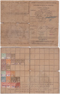 CARNET. MINISTERE DU TRAVAIL. RETRAITES OUVRIERES ET PAYSANNES. 7 DEC 1921. XVIII° ARRONDISSEMENT PARIS - Lettres & Documents