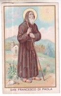 San Francesco Di Paola - Vecchio Santino (B) Con Preghiera  Rif. S458 - Religion &  Esoterik