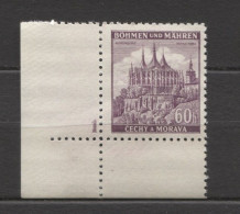 Böhmen Und Mähren # 27 Platten-Nr. 1 Breiter Unterrand 50erBogen, Postfrisch - Unused Stamps