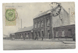 CPA RARE - GOSSELIES - Station - Edit. Miaux - Circulé En 1916 - - Charleroi