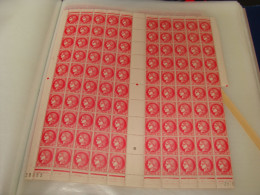 N° 373 En Feuille  De 100 Timbres Entières Neuves - Full Sheets