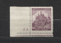 Böhmen Und Mähren # 27 Platten-Nr. 2A Schmaler Unterrand Aus 100erBogen, Postfrisch - Ungebraucht