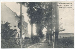 CPA CARTE POSTALE BELGIQUE BRUXELLES-ANDERLECHT INSTITUTION SAINT-NICOLAS MAISON DE L' AUMONIER CHAUSSEE DE MONS - Anderlecht