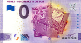 Billet Touristique - 0 Euro - Allemagne - Genex - Geschenke In Die DDR (2021-59) - Essais Privés / Non-officiels