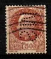 FRANCE    -   1941 .   Y&T N° 517 Oblitéré . Perforé  MS - Used Stamps