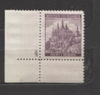 Böhmen Und Mähren # 27 Platten-Nr. 4 Breiter Unterrand Aus 100erBogen, Postfrisch - Unused Stamps