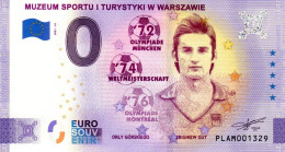 Billet Touristique - 0 Euro - Pologne - Muzeum Sportu I Turystyki W Warszawie - Zbigniew Gut (2021-10) - Prove Private