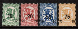 1919  Finland Republic Over Print Set Michel 103 - 6 MNH **. - Nuevos