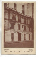 Nice (06) : L'Hôtel Chateauneuf  Rue Châteauneuf Env 1945 PF - Cafés, Hôtels, Restaurants