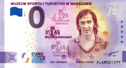 Billet Touristique - 0 Euro - Pologne - Muzeum Sportu I Turystyki W Warszawie - Andrzej Fischer (2021-8) - Essais Privés / Non-officiels