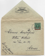 OLYMPIADE 20C  JEUX OLYPIQUES LETTRE COVER HAVANA COMPAGNIE  ANVERS 1920 OBL 1922 TO ANVERS - Summer 1920: Antwerp