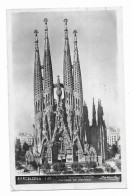 BARCELONA - Templo Sagrada Familia Fachada De Navidad - Ecrite En 1952 - - Barcelona