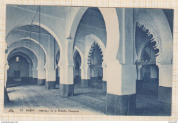 8AK4015 ALGER INTERIEUR DE LA GRANDE MOSQUEE   2 SCANS - Algiers