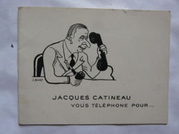 VIEUX PAPIERS - CARTE DE VOEUX ILLUSTREE : Jacques CATINEAU 1954 - Biglietti Della Lotteria