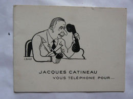 VIEUX PAPIERS - CARTE DE VOEUX ILLUSTREE : Jacques CATINEAU 1954 - Loterijbiljetten