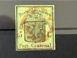 Schweiz  Kanton Genf Mit Mi - Nr. 4 Gestempelt Mit Befund . - 1843-1852 Timbres Cantonaux Et  Fédéraux