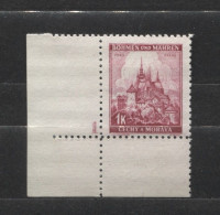 Böhmen Und Mähren # 28 Platten-Nr. 1 Breiter Unterrand Aus 50erBogen, Postfrisch - Unused Stamps