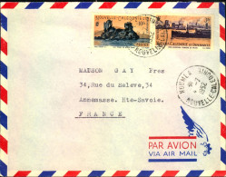 1952, Aur Mail From NOUMEA To France - Covers & Documents