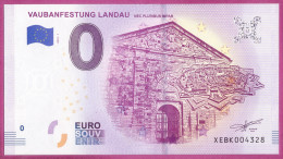 0-Euro XEBK 2018-1 VAUBANFESTUNG LANDAU - NEC PLURIBUS IMPAR - Privéproeven