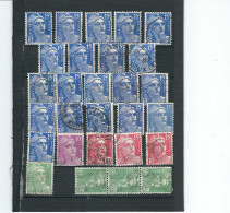 France  1 Lot De 28 Timbres  Oblitérés Divers  YT - Altri & Non Classificati