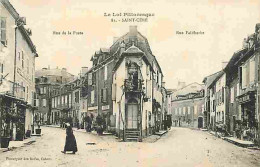 46 - Saint Céré - Rue De La Poste - Rue Faidherbe - Animée - CPA - Voir Scans Recto-Verso - Andere & Zonder Classificatie