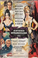 Cinema - Histoires Extraordinaires D'après Edgar Allan Poe - Brigitte Bardot - Alain Delon - Jane Fonda - Terence Stamp  - Afiches En Tarjetas