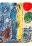 Art - Peinture - Marc Chagall - Le Couple Au Soleil Rouge - CPM - Carte Neuve - Voir Scans Recto-Verso - Paintings