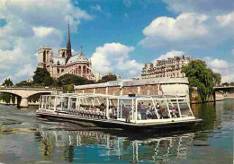 75 - Paris - Cathédrale Notre Dame - La Seine - Vedette - Bateau-Mouche - Bateaux - Carte Neuve - CPM - Voir Scans Recto - Notre-Dame De Paris