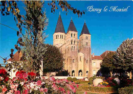 71 - Paray Le Monial - La Basilique Du Sacré Coeur - Fleurs - Carte Neuve - CPM - Voir Scans Recto-Verso - Paray Le Monial