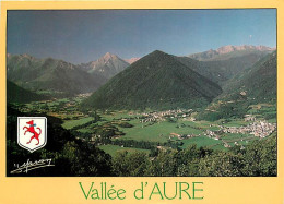 65 - Hautes Pyrénées - Vallée D'Aure - Les Villages De Guchen  Ancizan  Bourisp  Saint Lary - Blasons - CPM - Voir Scans - Autres & Non Classés