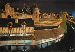 56 - Vannes - Les Remparts Et La Tour Du Connétable - Au Premier Plan Les Lavoirs - Vue De Nuit - CPM - Voir Scans Recto - Vannes