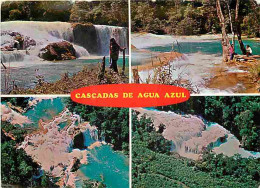 Mexique - Chiapas - Cascadas De Agua Azul - Multivues - CPM - Voir Scans Recto-Verso - Mexique