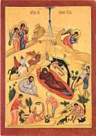 Art - Peinture Religieuse - Icône Russe - Nativité De N S Jésus Christ - CPM - Voir Scans Recto-Verso - Pinturas, Vidrieras Y Estatuas