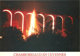 30 - Gard - Le Viaduc De Chamborigaud - Vue De Nuit - CPM - Voir Scans Recto-Verso - Sonstige & Ohne Zuordnung