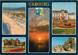 14 - Cabourg - Multivues - Blasons - Petit Train Touristique - CPM - Voir Scans Recto-Verso - Cabourg