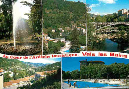 07 - Vals Les Bains - Multivues - Piscine - La Source Intermittente - CPM - Voir Scans Recto-Verso - Vals Les Bains