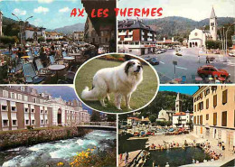 09 - Ax Les Thermes - Multivues - Chiens Des Pyrénées - Automobiles - CPM - Voir Scans Recto-Verso - Ax Les Thermes