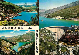 04 - Castillon - Le Barrage De Castillon - Multivues - CPM - Voir Scans Recto-Verso - Autres & Non Classés