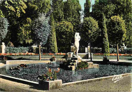 18 - Bourges - Le Jardin Dés Prés Fichaux - Fleurs - Statue De Femme Nue - Voir Timbre - Flamme Postale Du Salon Gastron - Bourges