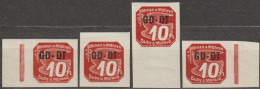 02/ Pof. OT 1, Border Stamps - Unused Stamps