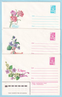 USSR 1980.1002-1008. Women's Day. Prestamped Covers (3), Unused - 1980-91