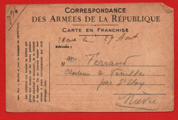 CORRESPONDANCE DES ARMEES DE LA REPUBLIQUE - ANGLES ABIMES - Correo Naval